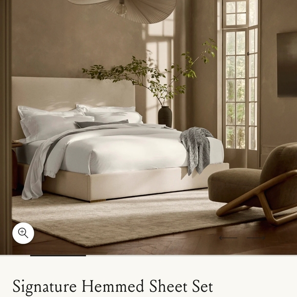Signature Hemmed Sheet Set - T BOLL & BRANCH. - Picture 3 of 7